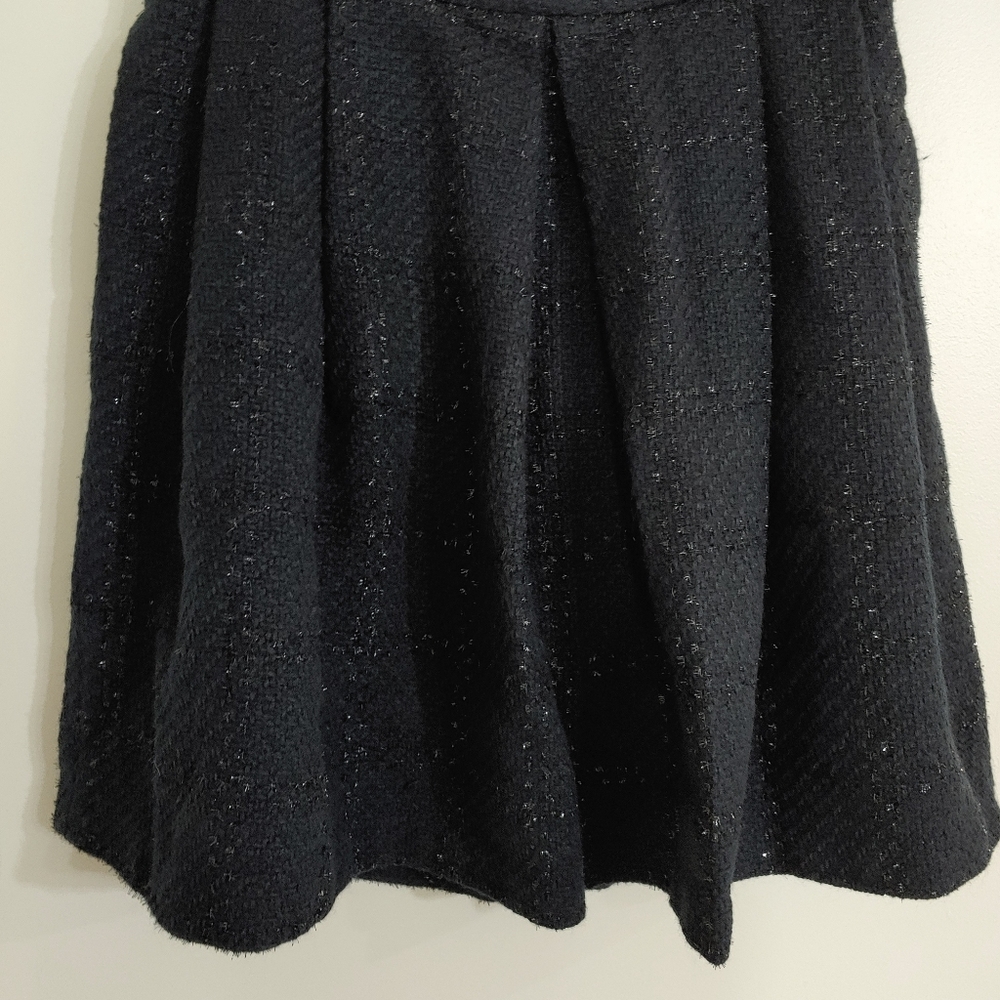 Dark navy pleated skirt